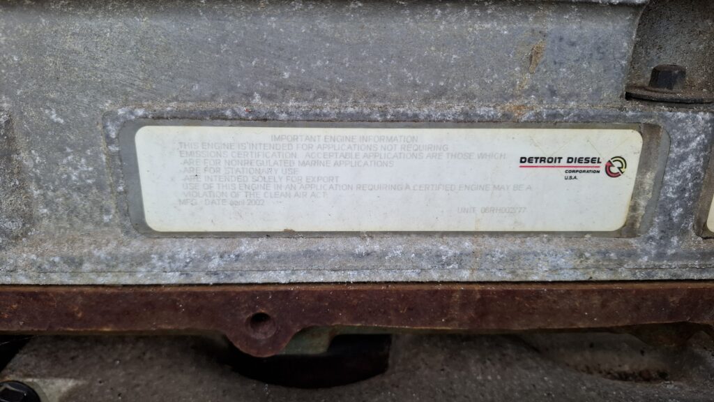 Diesel Generator 300 KVA , Detroit Diesel 6 Cylinder Engine , 475 HP