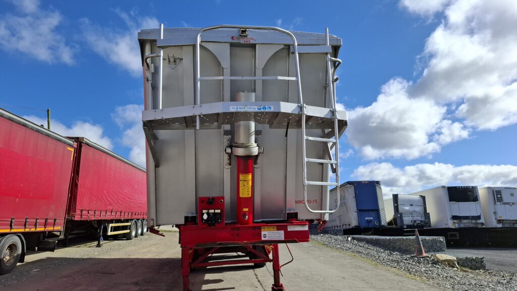 2008 Stas Tipping Trailer , 75 Cubic , On Board Weighter