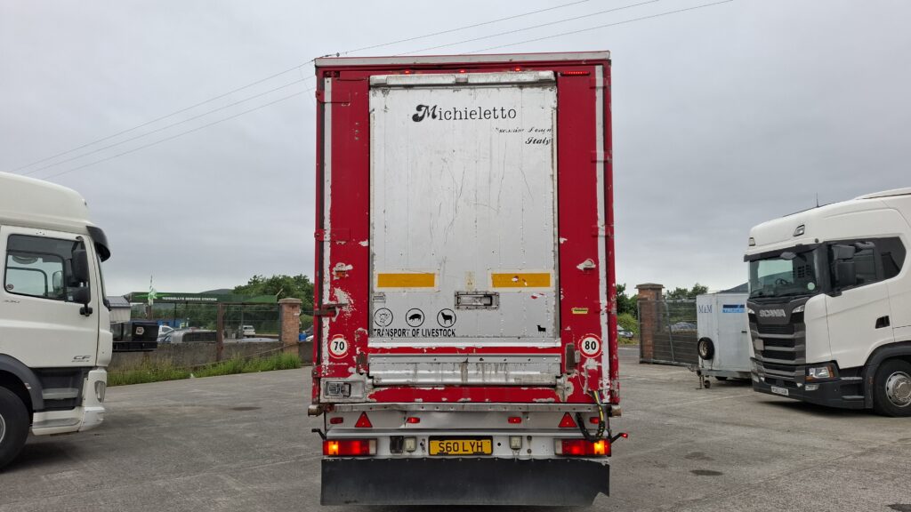 2007 Michletto Live Stock Trailer , 3 Decks , BPW Disc Brakes